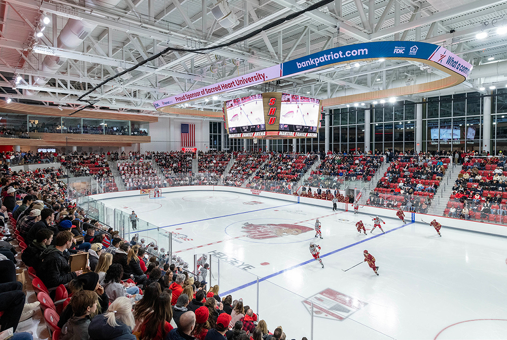 Sacred Heart University's Martire Family Arena Set to Unveil its  World-Class Collegiate Ice Complex January 14th