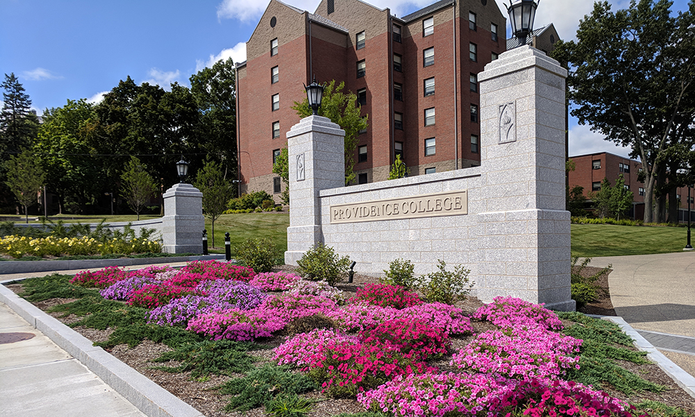 <p>The new pedestrian—Eaton Street Gateway—at the south end, offers distinctive ornamental granite walls and columns with decorative lighting and signage framing the new pathway, where the street once cut through, proudly signifying arrival to campus.</p>
