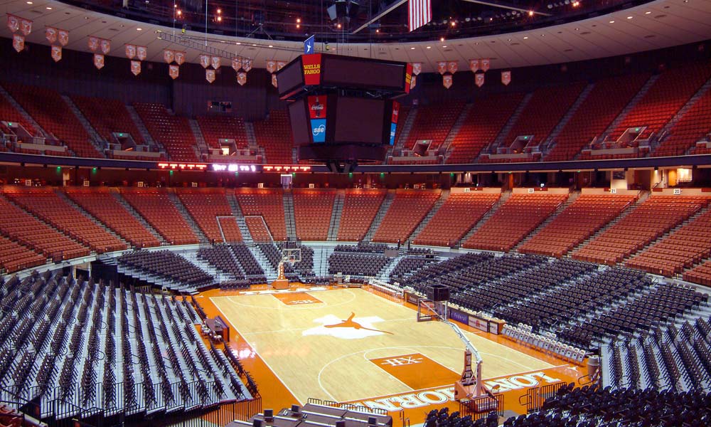 <p>ERWIN CENTER AND COOLEY PAVILION</p>
<p>Master planning, design, and architecture services for the Erwin Center improvements. The $50 million improvements included new suites and concourse improvements, life safety and ADA analysis, as well as a seating bowl reconfiguration.</p>

