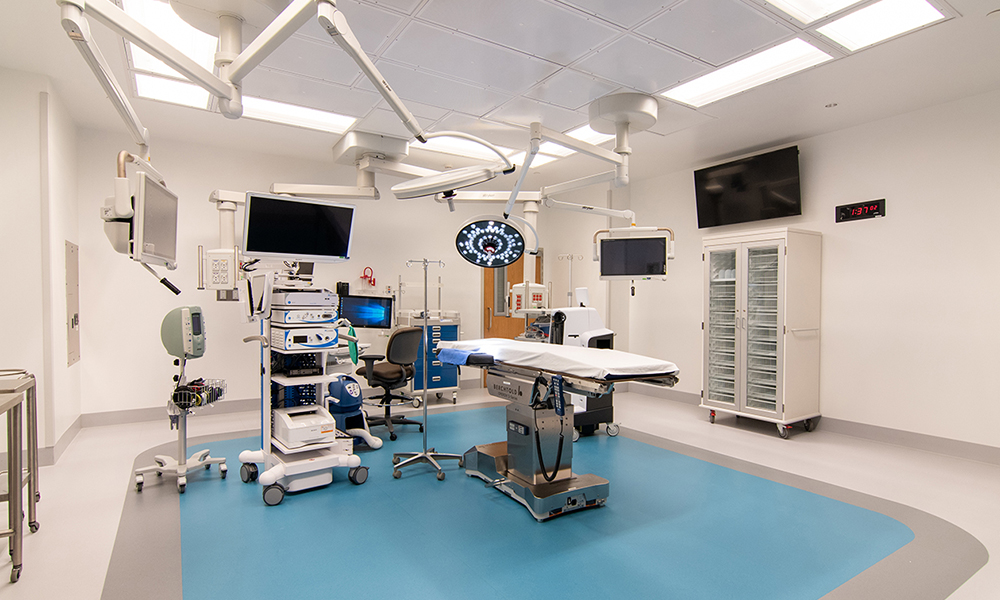 <p>The new state of the art operating rooms are designed for flexibility, modern technology and efficiency.</p>
