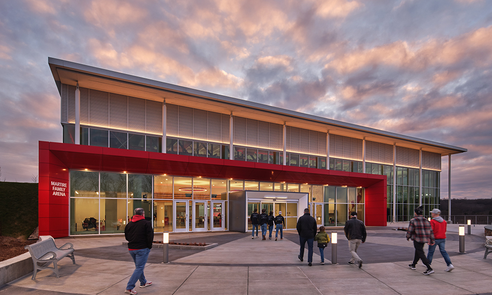 <p>With the country’s best D1 hockey venue, the new Martire Family Arena, SHU is on the national stage for hockey with increased recruiting potential. </p>
