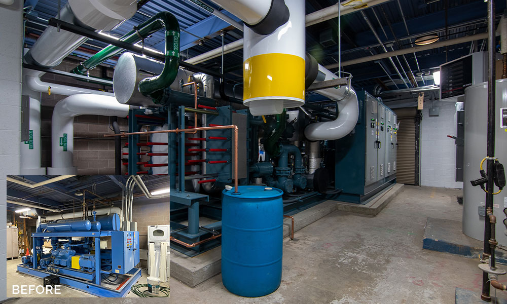 <p>SLAM replaced the discontinued R404A refrigerant system with new ice making equipment, including new gas detection sensors and a new electrical switchboard. </p>
