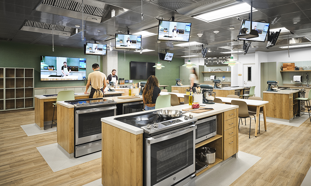 <p>Nutrition is fundamental to health and wellness. A full service, state of the art teaching kitchen allows for dietary instruction.  </p>
