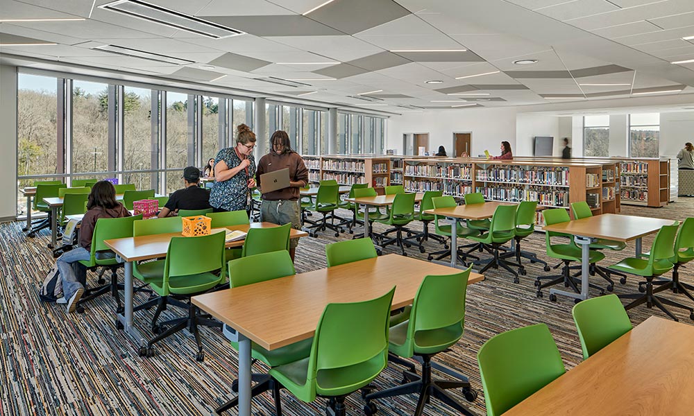 <p>The interior spaces will foster hands-on learning, creating, and discovering to pave the way for a prepared workforce or students of higher education.</p>
