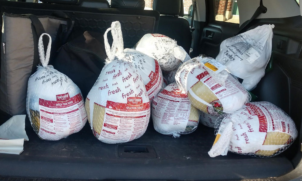 <p>TURKEY + 30 FOR FOODSHARE:<br />
SLAM participates in the annual Turkey + 30 Program that works to raise money and collect turkeys to support the needs of the Greater Hartford community during the Holiday season and to support Foodshare’s efforts to fight hunger year-round. </p>
