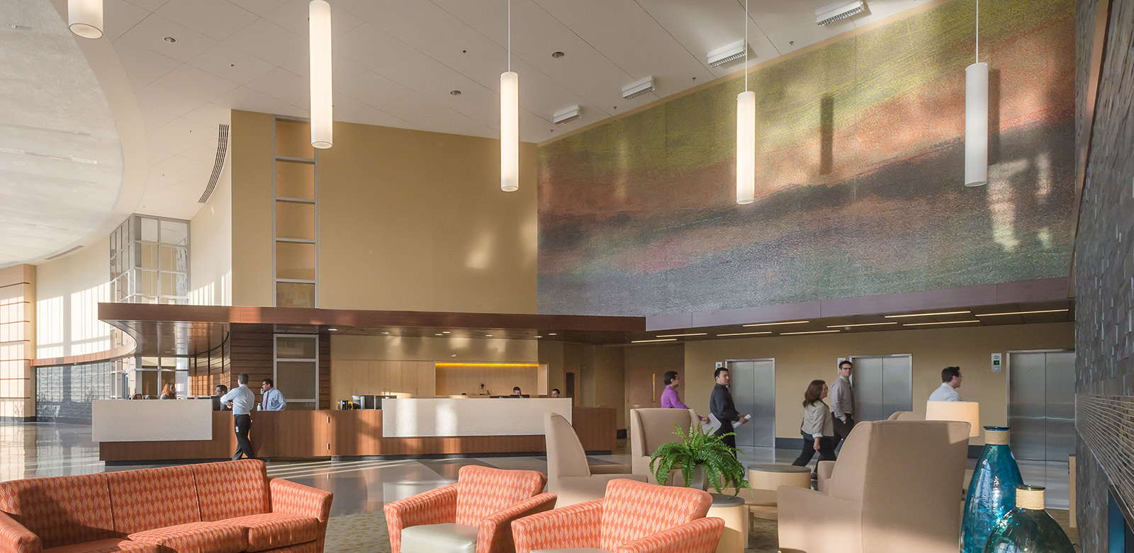 Danbury Hospital, The Peter and Carmen Lucia Buck Pavilion, Custom Graphics and Donor Recognition