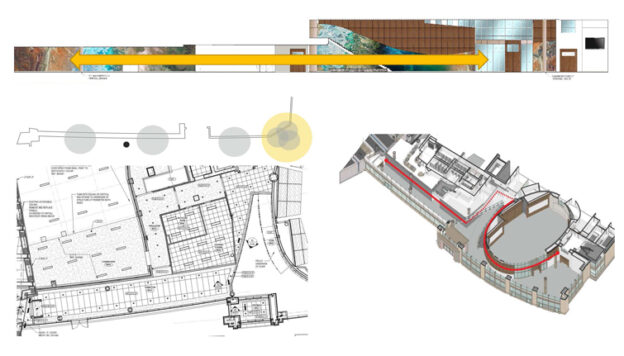 Emory University Randall Rollins Environmental Graphic Design Pulse Mural