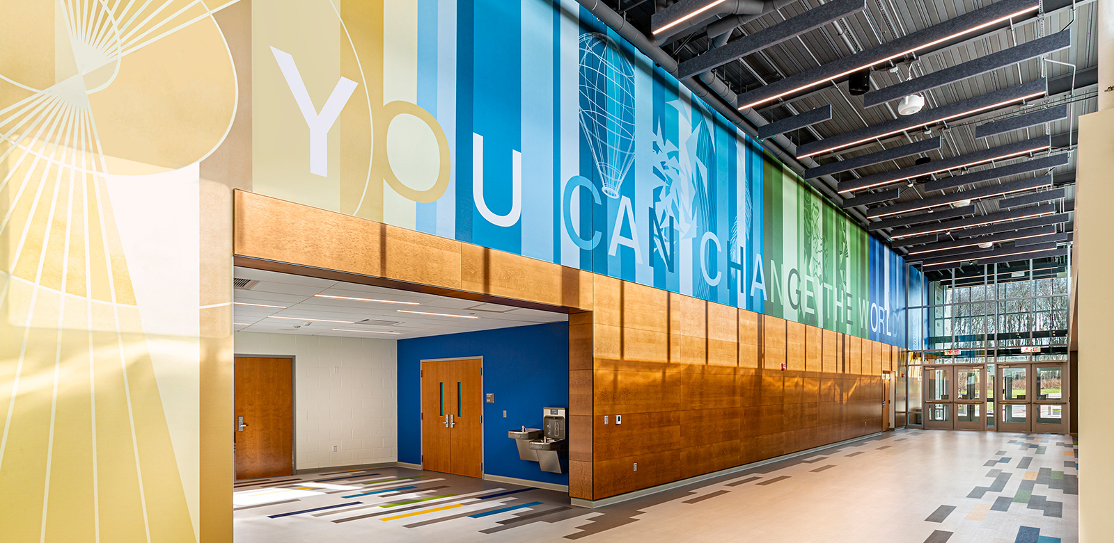 Groton Middle School, Integrated Environmental Graphics