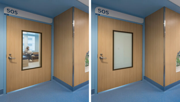 ccmc medical psychiatric integrated care unit switchable door glazing