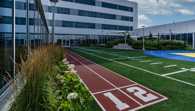 University of Rochester Center for Orthopaedics and Physical Performance Courtyard