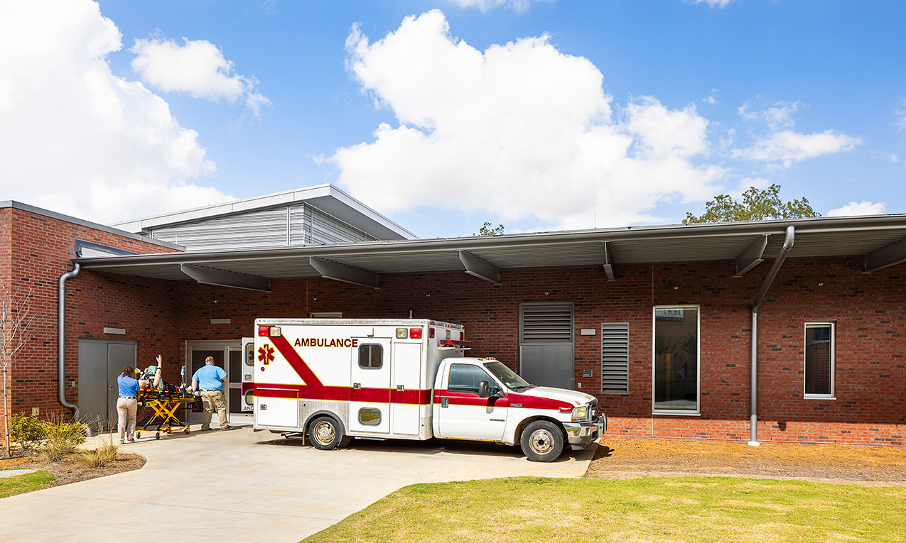 <p>At the ambulance, students begin their journey by practicing emergency assessments and transitions into acute settings. Representing the start of the continuum of care, they sharpen decision-making and prepare for delivering life-saving interventions.</p>
