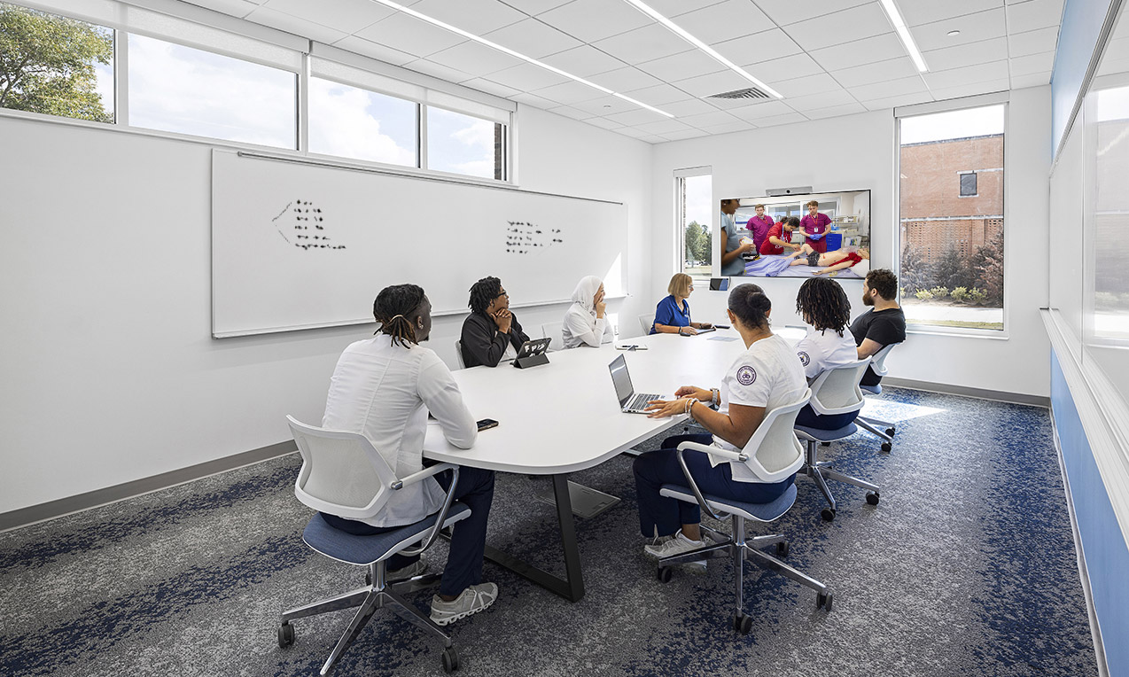 <p>Simulation Center learning transcends replication by building confident, practice-ready professionals. Through structured pre-briefing and debriefing, students turn each experience into opportunities to think critically in high-stakes environments.<strong><br />
</strong></p>
