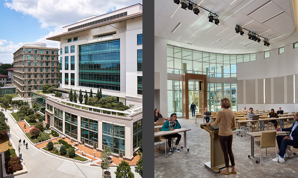 <p>Early work at Emory University included the renovation of the historic Candler Library in 2003. Since then, SLAM’s expertise has helped reshape the health sciences campus through projects such as the <a href="https://slamcoll.com/portfolio/emory-university-school-of-medicine-medical-education-building/" target="_blank" rel="noopener">School of Medicine’s Medical Education Building</a>, as well as work for the School of Public Health including the <a href="https://slamcoll.com/portfolio/emory-university-rollins-school-of-public-health-claudia-nance-rollins-building/" target="_blank" rel="noopener">Claudia Nance Rollins building, the Grace Crum Rollins renovation</a>, and more recently, the <a href="https://slamcoll.com/portfolio/emory-university-rollins-school-of-public-health-r-randall-rollins-building/" target="_blank" rel="noopener">R. Randall Rollins Building</a>, completed in 2022.</p>
