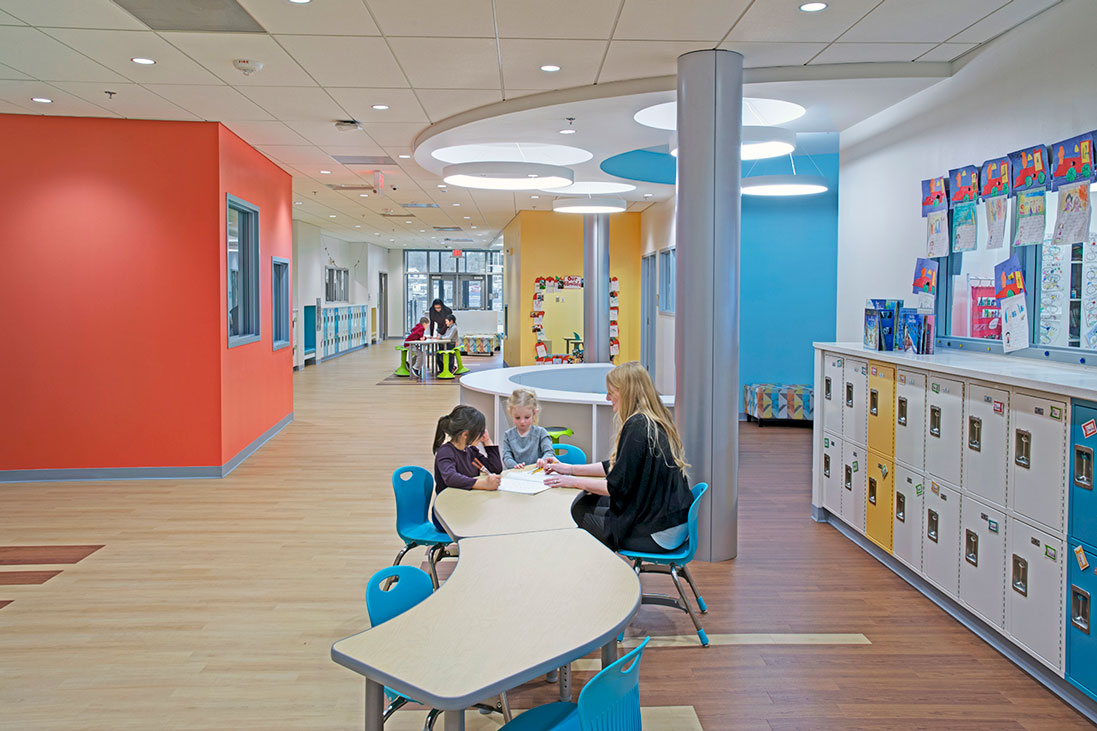 Stephen Olney Elementary School Learning Corridor