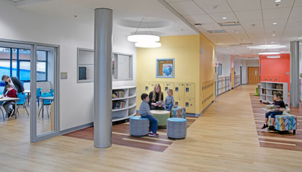 Stephen Olney Elementary School Learning Corridor