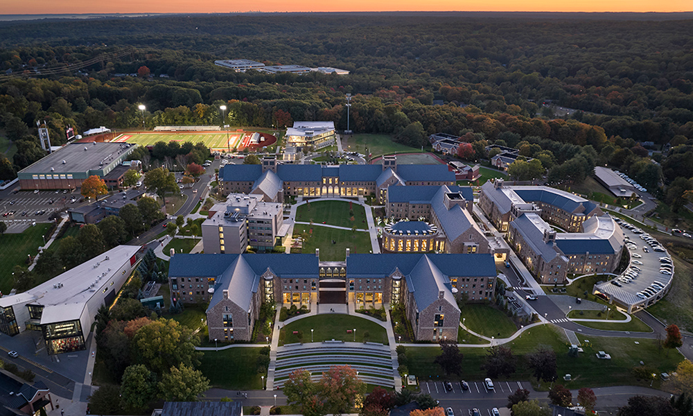 <p><span class="hover:entity-accent entity-underline inline cursor-pointer align-baseline"><span class="whitespace-normal">SLAM</span></span> developed a comprehensive <a href="https://slamcoll.com/portfolio/sacred-heart-university-campus-master-plan-and-implementation/">Master Plan for Sacred Heart University</a> in 2014 and continues to advance that work through an integrated, multi-disciplinary approach across a range of campus projects, from the new <a href="https://slamcoll.com/portfolio/sacred-heart-university-center-for-healthcare-education/" target="_blank" rel="noopener">Center for Healthcare Education</a> to a <a href="https://slamcoll.com/portfolio/sacred-heart-university-bobby-valentine-health-recreation-center/" target="_blank" rel="noopener">recreation center</a> to the completion of <a href="https://slamcoll.com/portfolio/sacred-heart-university-pioneer-village/">Pioneer Village</a> in 2024.</p>
