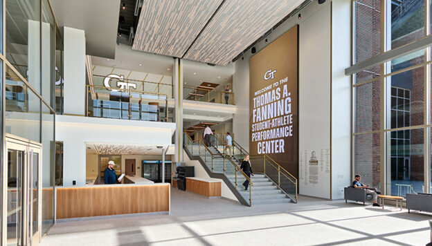 Georgia Tech Student Athlete Performance Center Lobby