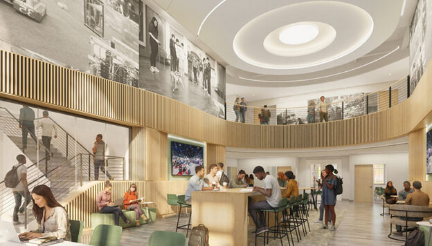 The Hopkins School Gibbs Center for Innovation and Technology Interior Rendering